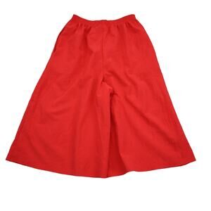 GW Division Of Graff Shorts Womens 8 Red Elastic Waist Flat Front High Rise